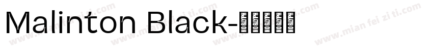 Malinton Black字体转换